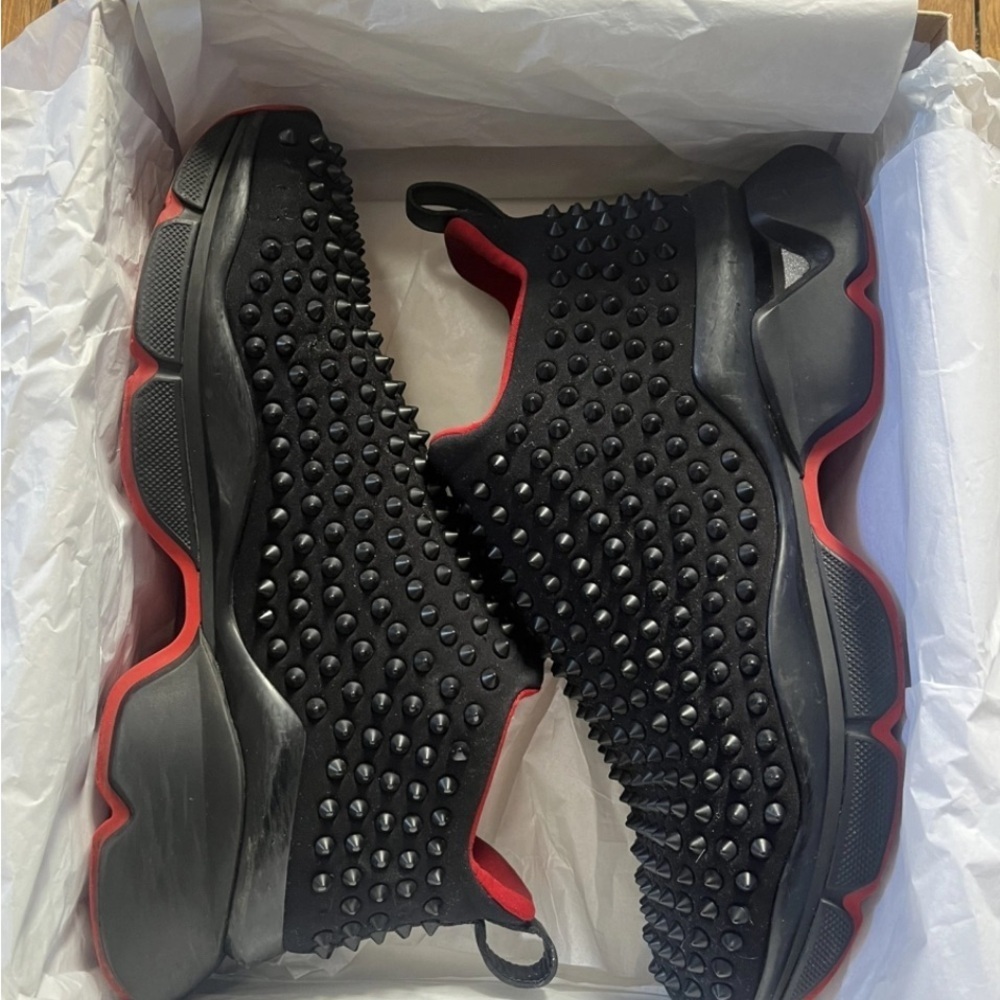Christian Louboutin Sock Spike trainers Size 42 preowned good condition - Picture 2 of 11